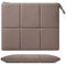 MoKo 9-11 Inch Puffy Tablet Sleeve Bag Fit with New 11-inch iPad Pro M4/iPad Air M2, iPad 10th Gen 10.9, iPad Pro 11, iPad Air 4/5th Gen 10.9, Built-in Elastic Band, PU Leather Carrying Case, Coffee