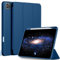 EasyAcc Funda para iPad Pro 11 Pulgadas (2022/2021/2020/2018) con Portalápiz, Apoyar Pencil Carga, Slim Tableta Cover con Suave, Mar Azul