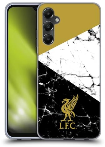 Head Case Designs Offizielle Liverpool Football Club Liver Bird Gold Marmor Soft Gel Handyhülle Hülle kompatibel mit Samsung Galaxy A05s