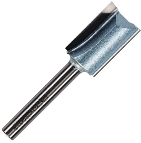 Rennie Tools - 16mm Cutting Diameter x 25mm Flute x 1/4 Shank TCT Tipped 2 Flute Straight Router Cutter Bit. Compatible With Makita Bosch Trend Katsu Dewalt Router Etc. 16mm Router Bit