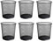 UTTAM Stylish Round Trash Can - Mesh Bin | Ideal for Home & Office | Non-Slip & Sturdy | Indoor Garbage Bin with Sleek Design | Perfect for Kitchen, Bedroom, Bathroom (6, Black)