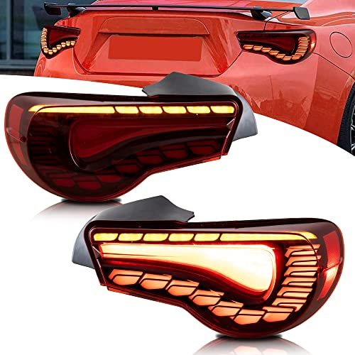 VLAND Rückleuchten Kompatibel für GT86 & BRZ 2013-2020/FR-S 2013-2016, Kein E-Prüfzeichen, 1 Satz (Rot)