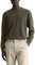 Marc O'Polo Herren Pullover aus Bio-Baumwolle mit Rundhalsausschnitt, Grün (Neverland Iron), L