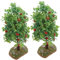 Cabilock 1 Satz Obstbaum-Modell Basen Mini Künstliche Baumpflanze Dekor Aus Künstlichen Früchten Mini- Mikro-landschaftsbaum Künstlicher Apfelbaum Mini-obstbaum Green Plastik 2st