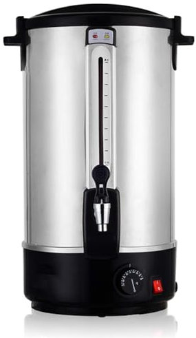 Urna agua caliente Dispensador Hervidor de agua Dispensador Y Calentador De Agua Caliente For Urna De Catering De Acero Inoxidable, Capacidad De 20 Litros, Ideal For Elaboración De Cerveza Casera, Uso