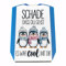 DREI niedliche Pinguine - War cool mit dir Parkscheibe Verabschiedung Winterkleidung Niedliche Pinguine mit Mützen und Schals vor weißem Hintergrund inkl liebevollem Text