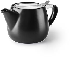 IBILI - Tetera Luxor Black, Porcelana, 540 ml