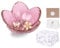 Nideen Trinket Dish Small Jewellery Dish, Decorative Ring Dish Trinket Tray with Gift Box Key Dish Gifts for Women, 3.54× 1.65 inches(Purple)