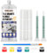 WEILAOK Marble Repair Kit, Tile Repair Kit, Enamel Repair Kit, Suitable for Marble, Granite, Tile Repair, Repair Cracks, Scratches, Holes, 6 Colours Paint and Brush, 50 ml