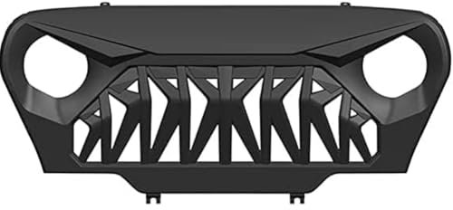 ISTOVO ABS Cromatura Griglia Anteriore per Jeep Wrangler TJ, Paraurti Anteriore Radiatore Dissipazione Calore Ottimizzata Modifica Auto Accessori