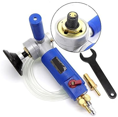 3 ''/ 4 Zoll Luft Pneumatische Sander Wasser-feed Mühle Nass Polierer Werkzeug Maschine for Marmor Quarz Granit stein Polieren(4 inch 16mm)