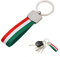 Porte-Clés Drapeau de L'italie, Porte-Clés L'italie avec Drapeau Italien en Toile et Anneau en Métal, Pas Facile À Casser, À la Mode, Antirouille, Ne se Décolore Pas, Porte-Clés Voiture pour Hommes