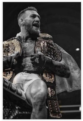 QGVBGF Conor McGregor UFC Digitales Leinwand-Poster, Schlafzimmerdekoration, Landschaft, Büro, Raumdekoration, Geschenk, 30 x 45 cm