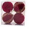 Neujahrsbeflockung Ornamente, Weihnachtskugel-Anhänger für saisonale Baumdekoration (8 cm-A)