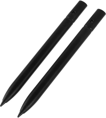 Lot de 2 Stylets Noirs en Plastique pour Tablette LCD Écriture | Écriture Fluide et Réutilisable, pour Tâches Professionnelles et Usage Quotidien, Compatible Écrans Tactiles