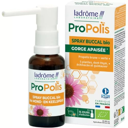 Ladrôme Propolis Mundspray, Bio, beruhigt, 30 ml