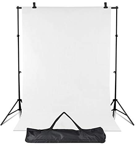 Professional Photo Studio 2x3 Meter Background Stand Support Kit with Photo Backgrounds Backdrop Screen All in 1 Photography Set Come with Carry Bag