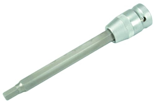 SW-Stahl 04900L-INB7 Schraubendreheinsatz, 1/2 Zoll, Innensechskant 7x140 | Langer Bit-Einsatz aus Chrom-Vanadium für Bremssattel-Schrauben, KFZ Werkzeug für Profis, 1/2 Innensechskant lang