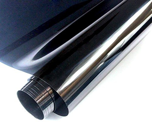 FENTIS Película para Ventana Solar Película de Vidiro Unidireccional Lámina de Protección Solar Resistente a Los Rayos UV No Pegamento 90x200cm