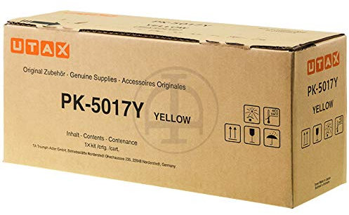 Original Utax 1T02TVAUT0 / PK-5017Y, Premium Drucker-Kartusche, Gelb, 6000 Seiten