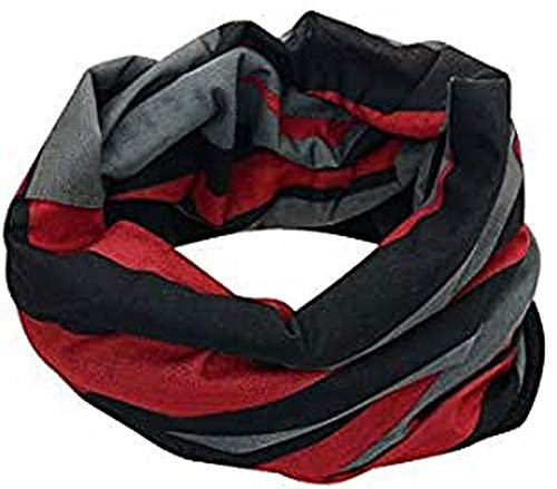 SULOV Fleece-Schal, grau/Rot, Uni