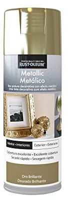 Rust-Oleum Metallic pintura en spray con acabado metálico Oro Brillante 400 ml