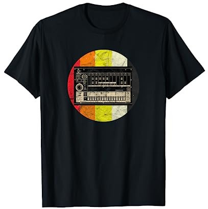 Vintage Analog Drum Machine Retro Synth Synthesizer Studio T-Shirt