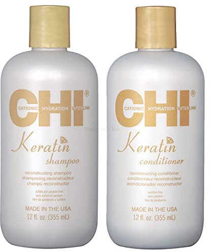 CHI-CHI Keratin Reconstructive Shampoo 355 ml Conditioner 355 ml