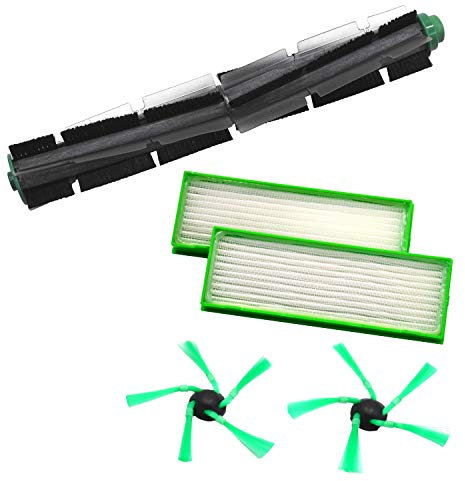 1 Rundbürste 2 Seitenbürsten 2 Filter geeignet für Vorwerk VR200 VR300 VR 200 300