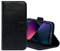 Burkley Leder Handyhülle für iPhone 11 Pro Leder Book Case Handytasche mit Magnetverschluss, 360° Schutz, Kick-Stand und Kartenfach (Schwarz)
