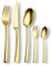 ECHTWERK Couverts de table Avelino/Shiny-Gold Edition, 30 pièces, pour 6 personnes, acier inoxydable 18/10-brillant, Set de couverts de haute qualité, cassette de rangement incluse, acier 18/10