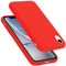 Cadorabo Custodia per Apple iPhone XR in LIQUID ROSSO - Morbida Cover Protettiva Sottile di Silicone TPU con Bordo Protezione - Ultra Slim Case Antiurto Gel Back Bumper Guscio