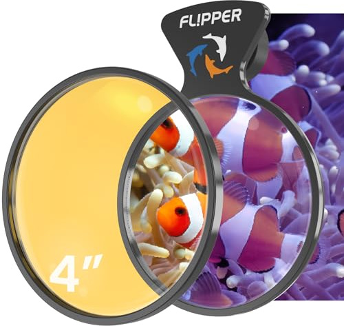 FL!PPER DeepSee Orange Filter – Orange Filter Lens for DeepSee Magnetic Magnifying Glass – Colored Fish Tank Magnifying Glass Lens for Coral Photography – Flipper Fish Tank Accessories, 4