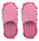 Mooyii 1-Paar Faule Mopp Hausschuhe Zimmer Gehen Reinigungsstaub Warmer dauerhafter Polieren Boden für Frauen (Pink,S)