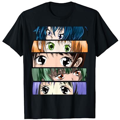 Giapponese Manga Kawaii Otaku Regalo Ragazze Ragazzi Anime Maglietta