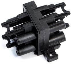 BACHMANN Verteilerblock Wieland GST18 1xIn/3xOut mit Verriegelungslaschen, schwarz