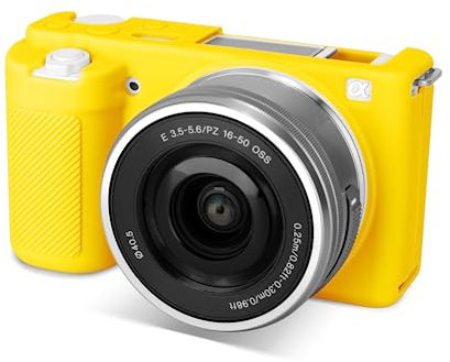 Rieibi ZVE10 Hülle, Weiche Silikon-Schutzhülle für Sony ZV-E10 ZVE10 Kamera