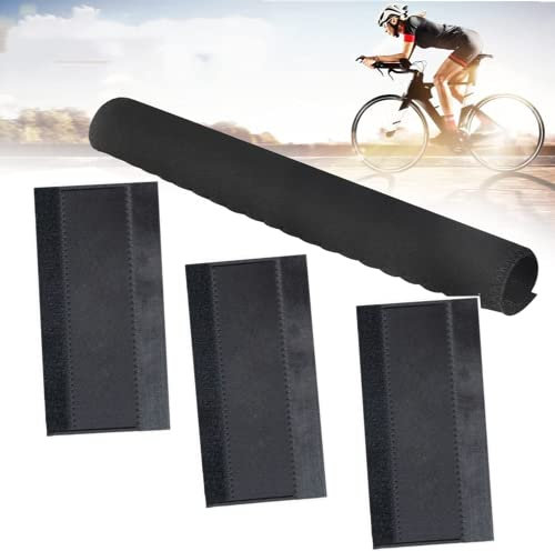 NA 10 Pcs Bike Frame Protector, Neoprene Chainstay Protector Durable Black Gear Chainstay Protector Bicycle Frame Chain Guards Chain Cover Bicycle Accessories for Protect Bicycle Chain and Frame