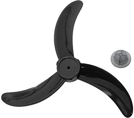 YiZYiF Universal Haushalt Lüfterflügel 12/16 Zoll Ventilator Ersatzteile 3/5 Blätter Kunststoff Blätter Ersatz für Standfußventilator Deckenventilator Tisch Fans Zubehör Schwarz A 18 Zoll