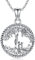 Mutter und Kind Halskette 925 Sterling Silber Baum des Lebens Anhänger Kette für Frauen, Muttertag Schmuck Geschenke für Mutter Tochter Schwester (C-Mama und 2 Kinder Kette)
