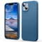 Flyzoo Flüssige Silicone Case für iPhone 14 Hülle (6,1), Kratzfest & Anti-fingerabdruck Silikon Handyhülle mit Rundumschutz Cover: 4-Schicht Schutzhülle, Erhöhter Rand für Bildschirm & Kamera, Blau