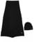 Calvin Klein CKJ Gifting Softies MONO BEANIE SCARF CK Black