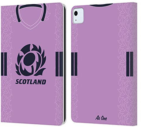 Head Case Designs Licenciado Oficialmente Scotland Rugby Lejos Kit De Escudo 2022/23 Carcasa de Cuero Tipo Libro Compatible con Apple iPad Air 2020/2022