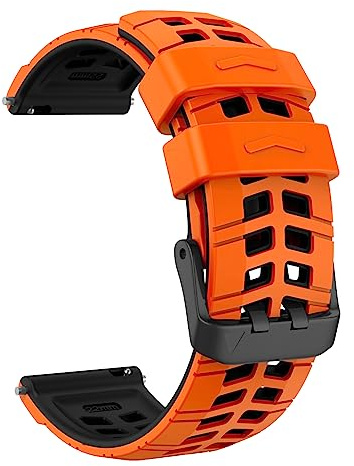 OVERSTEP Kompatibel mit Vivoactive 4, Venu 2 Armband, 22mm Ersatzarmband aus weichem Silikon für Forerunner 255/255 Music/Forerunner 265/Samsung Gear S3 Frontier/Galaxy Watch 46mm
