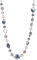 FULU AUTUMN Lange Perlenkette Damen Boho Lange Stein Kette Statement Schmuck Beste Freundin Geschenke(Blue)