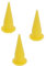 Dzrige Cone Nozzle Caulk,Caulking Gun Extension Tips,Caulk Nozzle Applicator, Reusable Caulk Cap, Replacement Extension Tool Supplies Applied in the Construction(Yellow-3Pack)