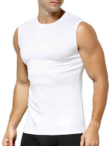 Casey Kevin Sport Funktionsunterhemd Tank Top Herren Unterhemd Athletic für Männer Ärmellos Achselshirts Tankshirt für Training Fitness Bodybuilding, L
