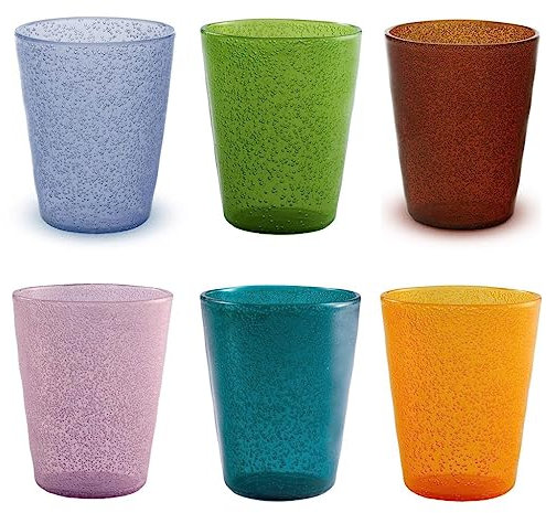 Memento synth Set 6 bicchieri acqua in PLASTICA resistente agli urti 330 cc - Armonia