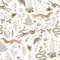 Papier Peint Animal Coloré,44.5*300cm Épaisseur Papier Peint Adhésif Amovible Écureuil, Hibou,Serpent,Lapin Papier Peint Imperméable Vinyle Pour La Maison Armoires de Chambre et Décoration de Cuisine