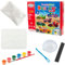 Gipsabdruckset Kreatives Magnetset Gipsabdruck mit Autoformen, Gips, Farben, Pinsel, DIY-Set für Kinder, Figuren zum Selbstgießen, zum Bemalen und Selbermachen, Malset, Kreativspielzeug